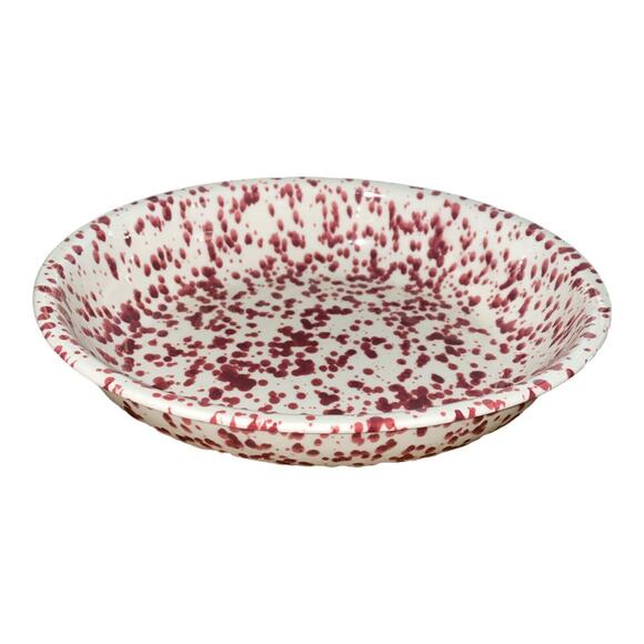 John Lewis Porcelain Red Speckled Bowls Set Of 2 - Picture 3 of 10